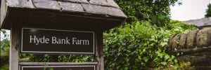 hyde bank farm sign