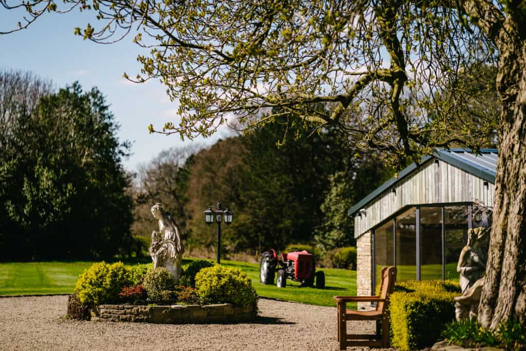 Outdoor space at Hyde Bank Farm